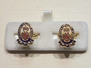 Queens Lancashire Regiment enamelled cufflinks - Click Image to Close